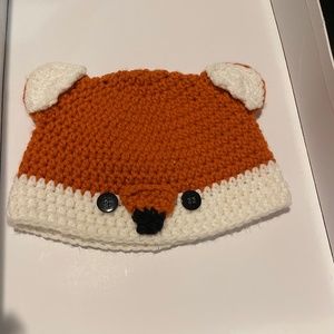 Handmade crochet bonnet and beanie set